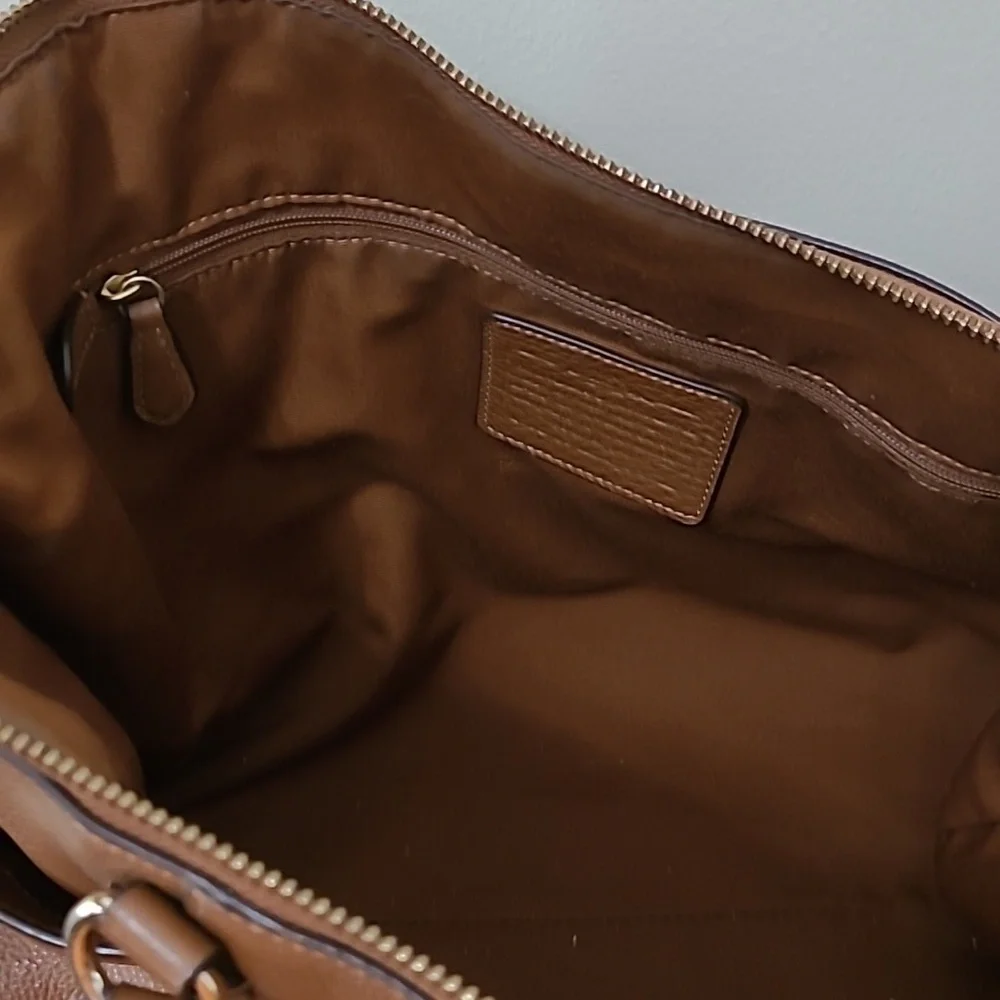 Coach Tan Leather Tote Bag with Dust Bag - Picture 11 of 16